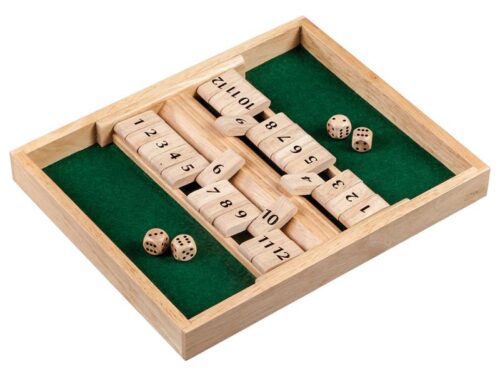 Philos Shut the Box 12, voor 1-2 Spelers – Dobbelspel vanaf 6 jaar