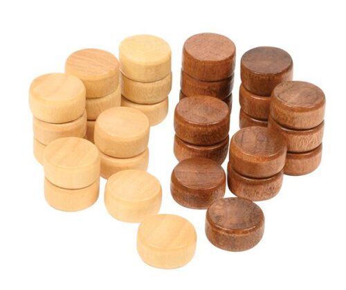 Backgammon stenen 17 x 8 mm