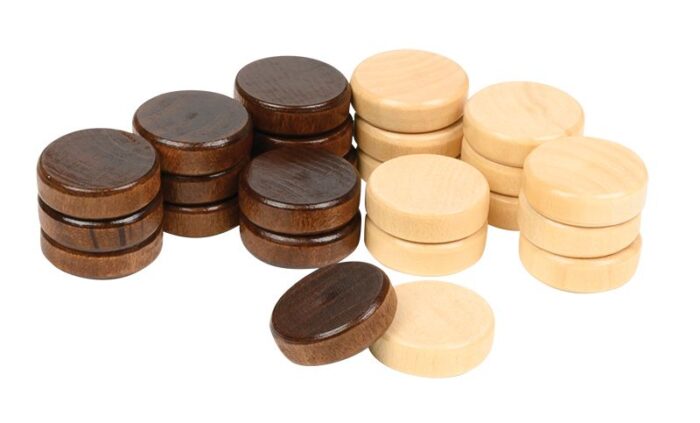Backgammon stenen 28 x 8 mm