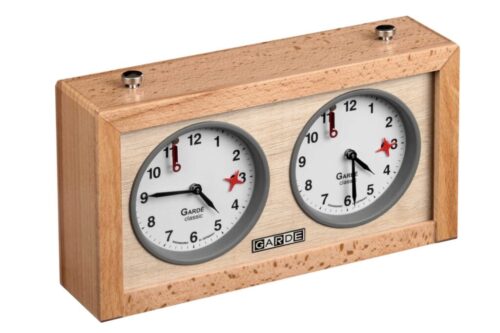 Philos Gardé Houten Schaakklok (mechanisch)