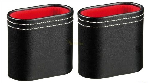 Kunstlederen Backgammon Dobbelbeker Set