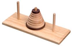 Toren van Hanoi (Hevea Hout)