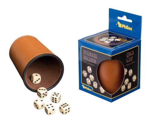 Dobbelbeker Kunstleer (incl. 6