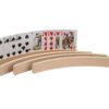 Philos Houten speelkaartenhouder, set van 4, zonder speelkaarten, 35 cm, FSC 100% – Kaarthouder