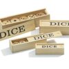 Houten Dobbelsteen Set D6 15mm (5 stuks)