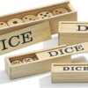 Houten Dobbelsteen Set D6 20mm (5 stuks)