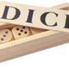 Houten Dobbelsteen Set D6 30mm (5 stuks)