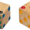 Houten Dobbelsteen Set D6 40mm (4 stuks)