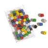 Houten Dobbelsteen Set D6 16 mm assorti (assortiment – willekeurige uitvoering)