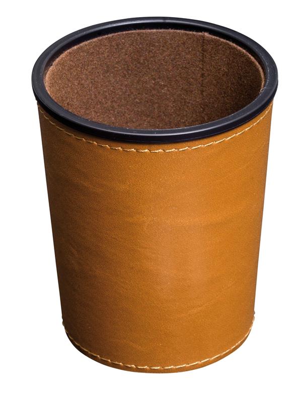 Dobbelbeker Kunstleer Bruin