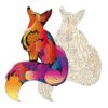 Artefact Houten Puzzel 2 in 1 Vos (143)