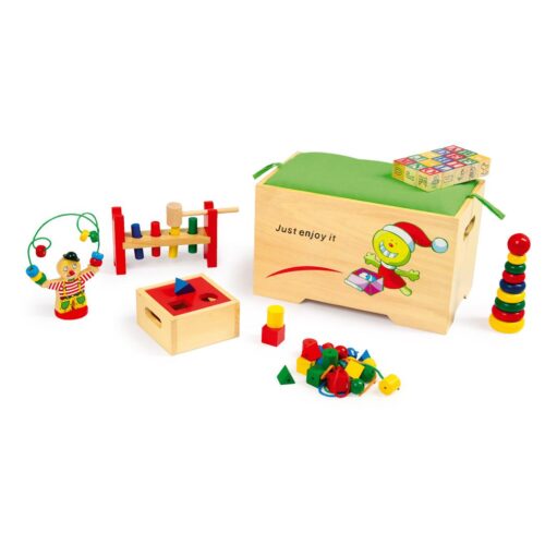 Houten speelkist