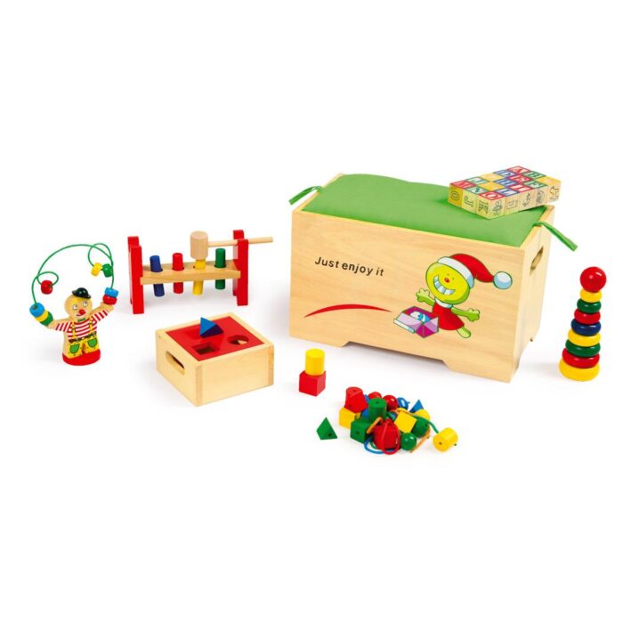 Houten speelkist