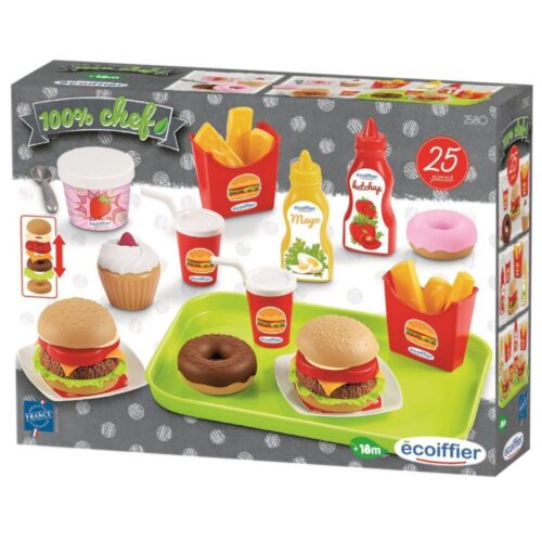 Voedsel En Snackset Op Dienblad (assortiment – willekeurige uitvoering)