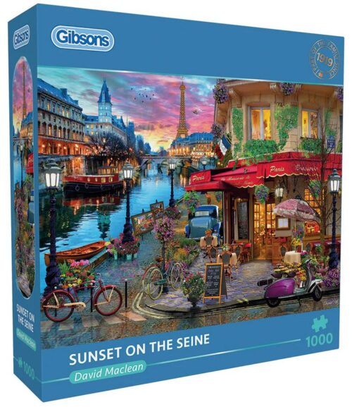 Sunset on the Seine (1000)