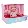 My Beautiful Dollsroom poppenbadje met  douchefunctie, pop en set van 5 accessoires