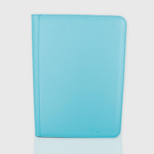 Zip 9-Pocket Portfolio Deluxe (Turquoise