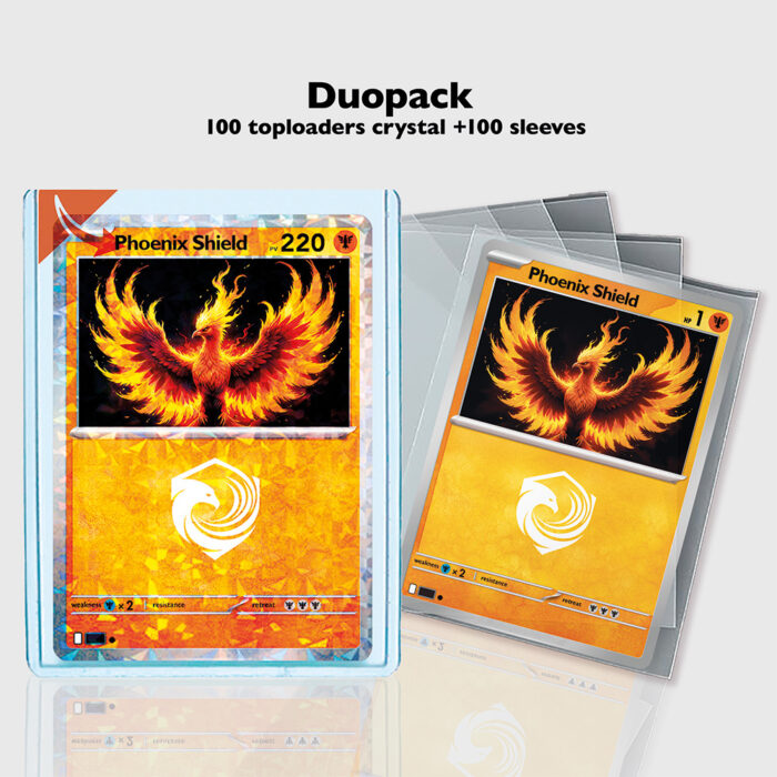 Toploader Duopack Protec Crystal + Sleev