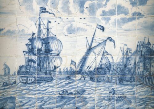 Tegeltableau met Schip (Rijksmuseum) (10