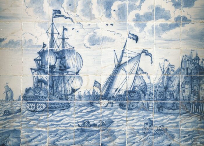 Tegeltableau met Schip (Rijksmuseum) (10