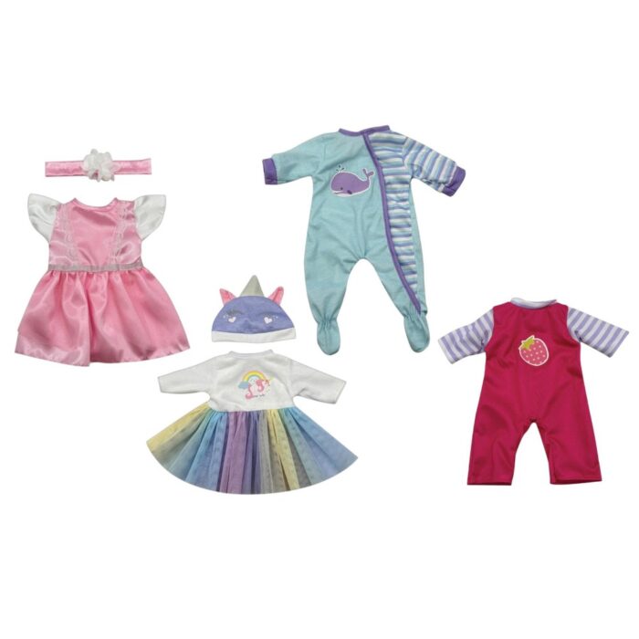 Poppenkledingset my beautiful dollsroom 4 stuks 45 cm