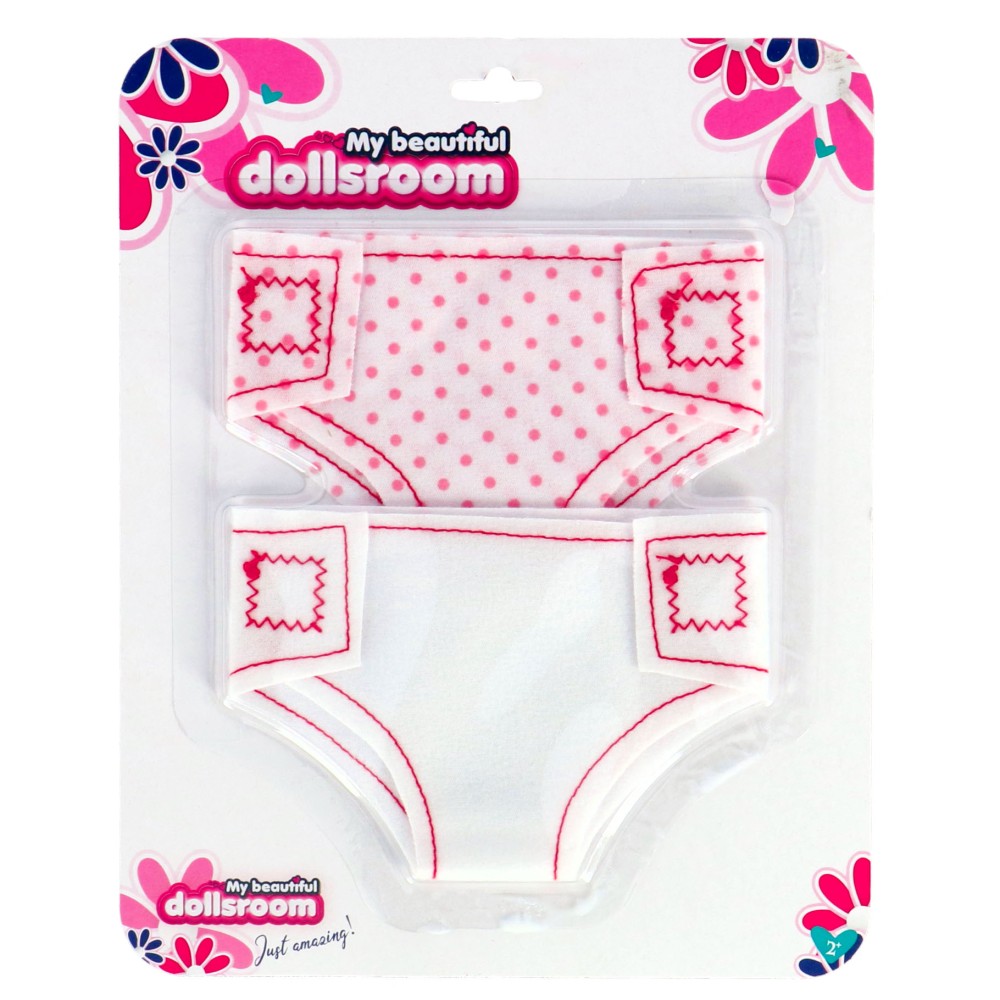 My beautiful dollsroom Poppenluiers Stof Op Kaart 2 Stuks