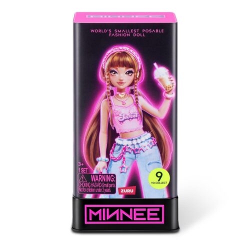 ZURU Minnee flexibele pop in cube 11 cm assorti (assortiment – willekeurige uitvoering)