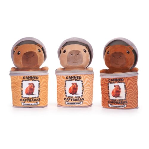 Pluche Capybara 16,5cm in Pluche Blik 13 x 18cm (assortiment – willekeurige uitvoering)
