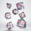 Classic RPG Translucent & blue-red Dice