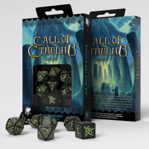 Call of Cthulhu Dice Black & glow-in-the