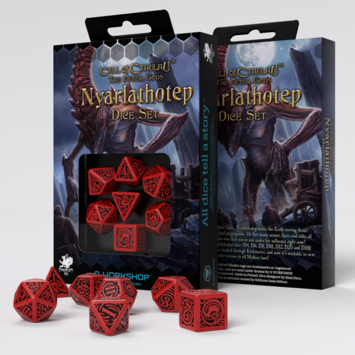 COC The Outer Gods Nyarlathotep Dice Set (assortiment – willekeurige uitvoering)