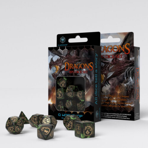 Dragons Dice Set: Nephrite