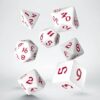 Classic Runic White & red Dice Set