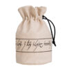 Elvish Beige & black Dice Pouch