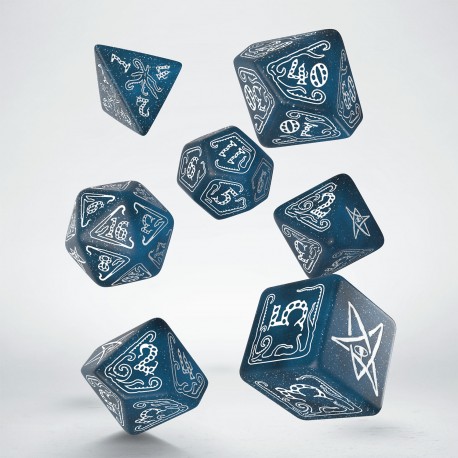 Call of Cthulhu Abyssal & white Dice Set (assortiment – willekeurige uitvoering)