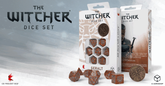 The Witcher Dice Set. Geralt  - The Mons