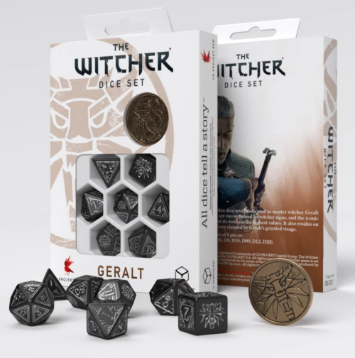 The Witcher Dice Set. Geralt - The Silve