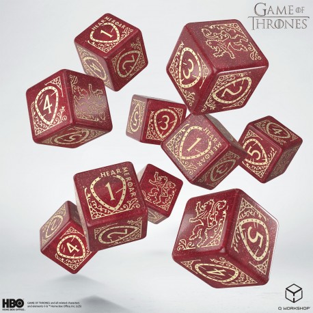 Game of Thrones. Lannister 10xD6 Dice Se