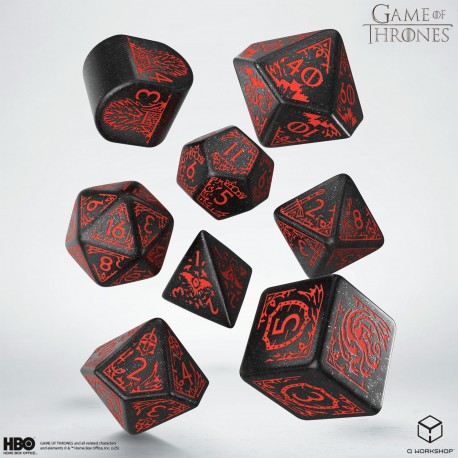 Game of Thrones. Targaryen Dice Set.
