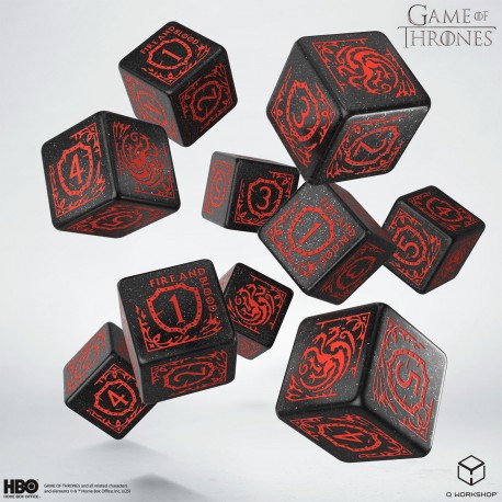 Game of Thrones. Targaryen 10xD6 Dice Se