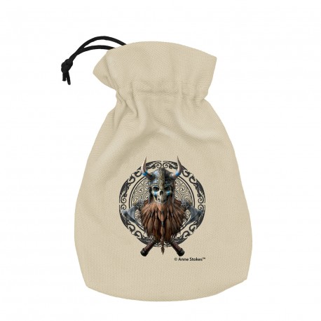 Anne Stokes Dice Pouch: Viking Skull