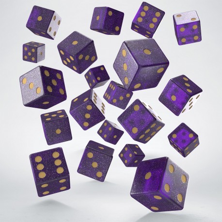 Full Pack of D6s: Shimmering Purple & Go