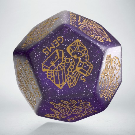Treasure Generator Die: Shimmering Purpl