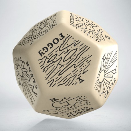 Weather Generator Die: Beige&Black