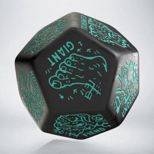 Monster Generator Die: Black&Turquise