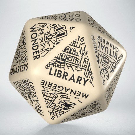 Dungeon Generator Die: Beige&Black