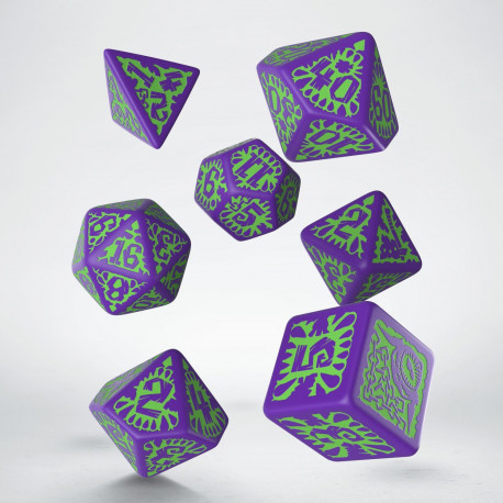 Pathfinder Goblin Purple & green Dice Se