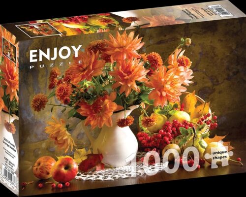 Still Life with Orange Dahlias (1000)