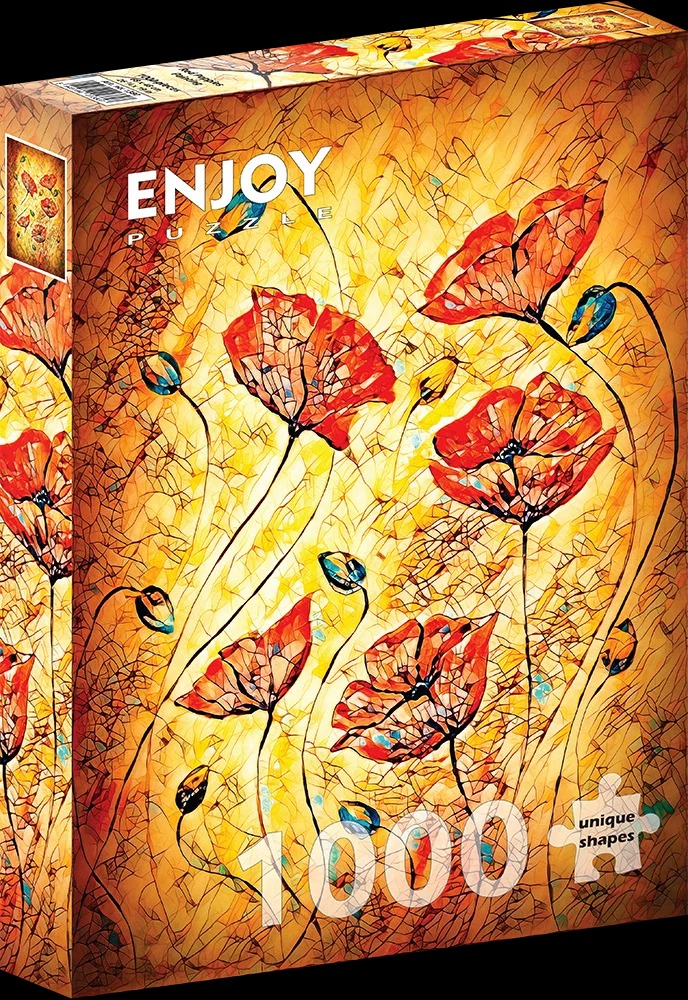 Red Poppies Painting (1000)