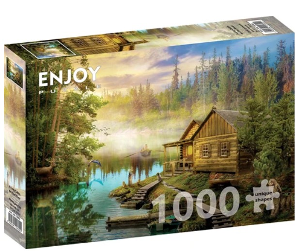 A Log Cabin on the River (1000)